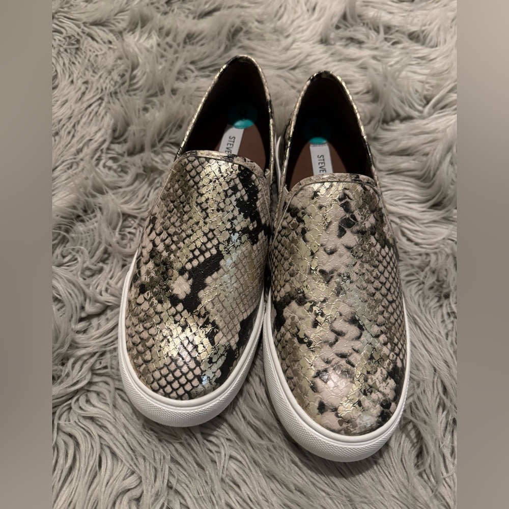 Steve Madden snakeskin sneakers